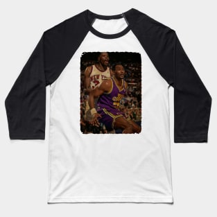 Patrick Ewing vs Karl Malone Vintage Baseball T-Shirt